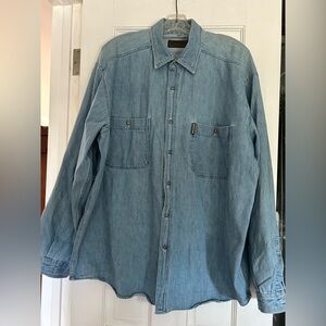 Giorgio Armani men’s denim button down 1990’s
